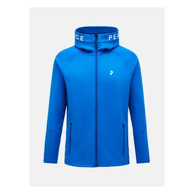 Mikina peak performance m rider zip hood princess blue