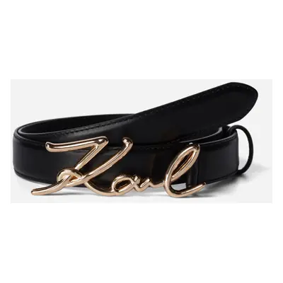 Opasek karl lagerfeld k/signature belt black/gold