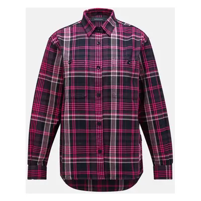 Košile peak performance w heavy cotton shirt check