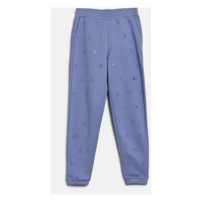 Tepláky karl lagerfeld kl rhinestone sweatpants sweet lavender