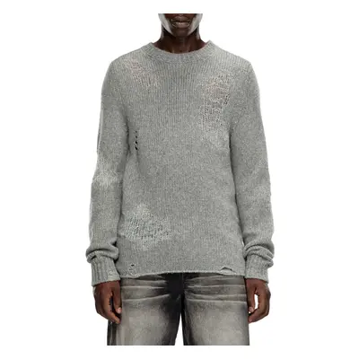 Svetr diesel k-norman knitwear dark grey melange