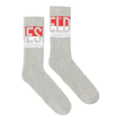 Ponožky diesel skm-ray socks grey melange (no bros)