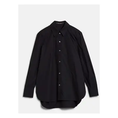 Košile karl lagerfeld signature tunic shirt black