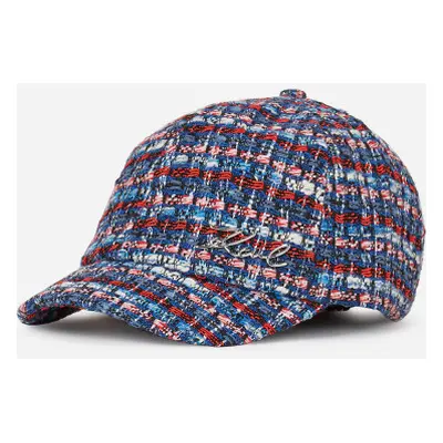 Kšiltovka karl lagerfeld k/signature boucle cap blue/red multi