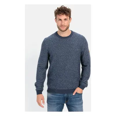 Svetr camel active pullover crewneck indigo