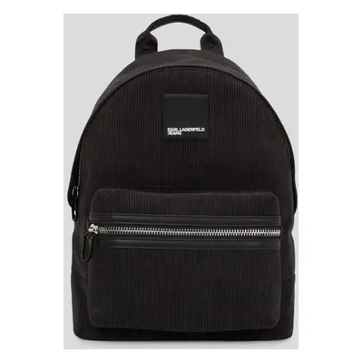 Batoh karl lagerfeld jeans box logo backpack cord black