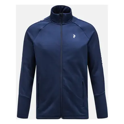 Mikina peak performance m rider zip jacket blue shadow