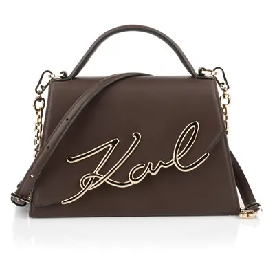 Crossbody karl lagerfeld k/signature 2.0 md crossbody dark chocolate