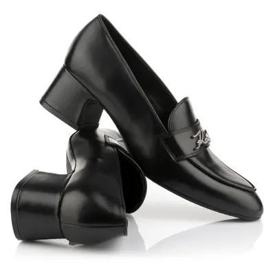 Lodičky karl lagerfeld bonnie signia trim loafer black lthr