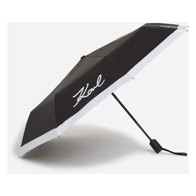 Deštník karl lagerfeld k/signature sm umbrella black/white