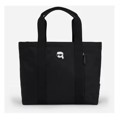 Kabelka karl lagerfeld k/ikonik 2.0 nylon zip tote black