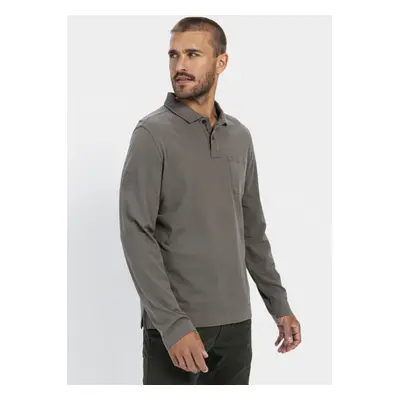 Polokošile camel active polo 1/1 arm rock gray