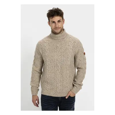 Svetr camel active pullover rollneck sand