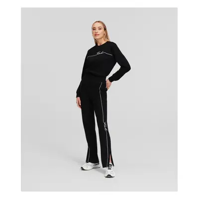 Tepláky karl lagerfeld seasonal logo sweatpants black