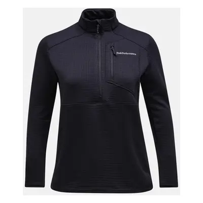 Mikina peak performance w trail polartec half zip black