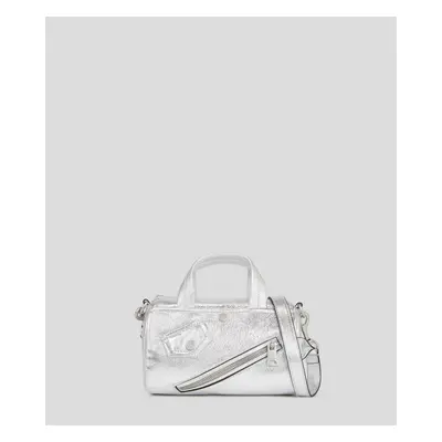 Kabelka karl lagerfeld k/biker sp sm cb metallic silver