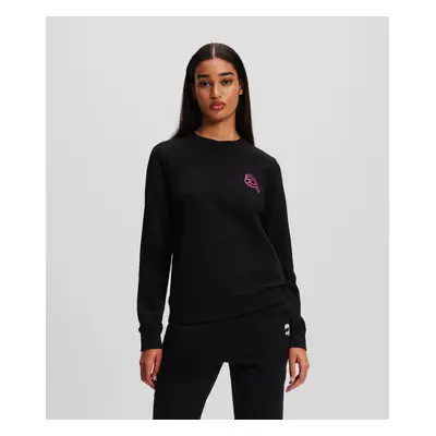 Mikina karl lagerfeld ikonik 2.0 jelly sweatshirt black