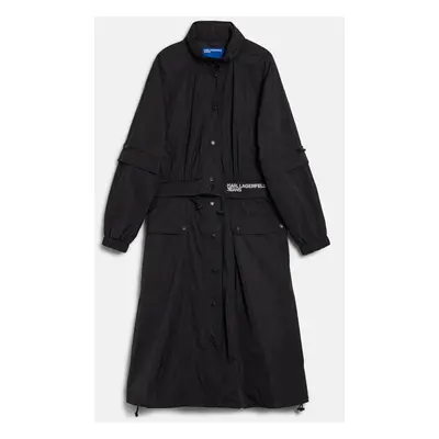 Kabát karl lagerfeld jeans klj transformable coat black