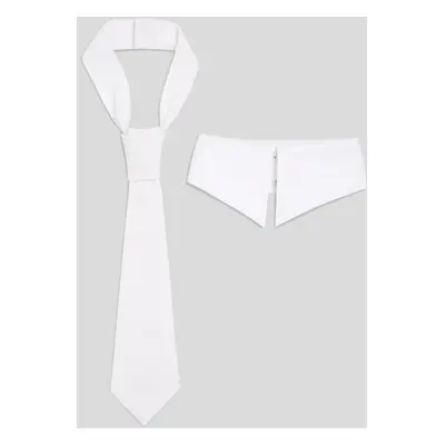 Kravata karl lagerfeld k/s collar and tie white