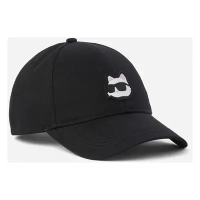 Kšiltovka karl lagerfeld k/ikonik 2.0 choupette cap black