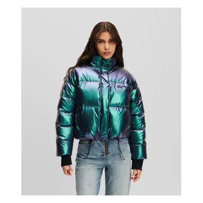 Bunda karl lagerfeld jeans klj cropped puffer iridescent