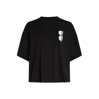 Tričko karl lagerfeld fun boxy t-shirt black