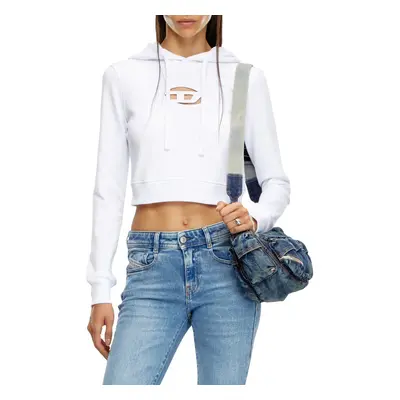 Mikina diesel f-slimmy-hood-od sweat-shirt bright white