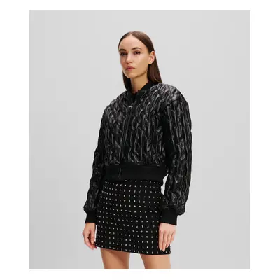 Bunda karl lagerfeld quilted bomber black