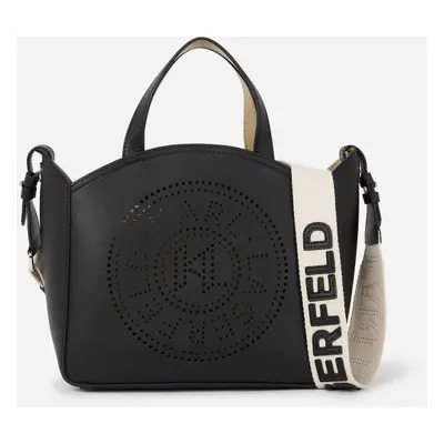 Kabelka karl lagerfeld k/circle sm tote perforated black