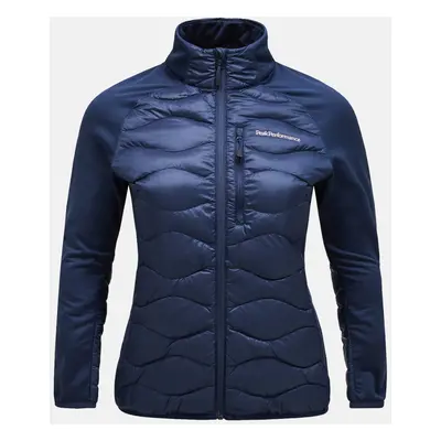 Bunda peak performance w helium down hybrid jacket blue shadow