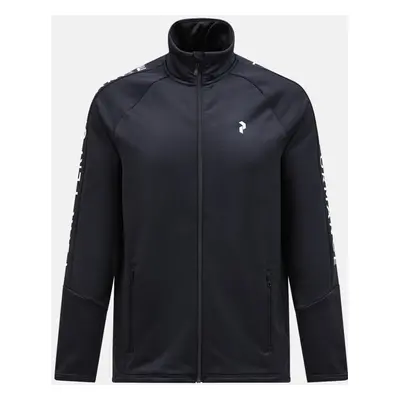 Mikina peak performance rider zip jacket black