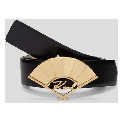 Opasek karl lagerfeld k/signature fan md belt black