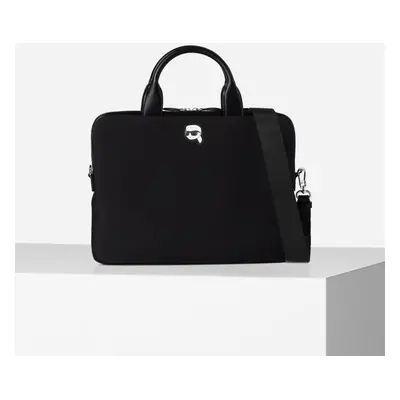 Taška na notebook karl lagerfeld k/ikonik 2.0 neop laptop bag black