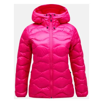 Bunda peak performance w helium down hood jacket beetroot purple