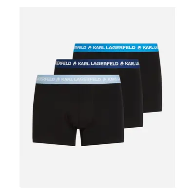 Spodní prádlo karl lagerfeld logo trunk colorband 3-pack diva/forever/estate blue