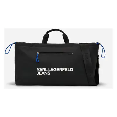 Taška karl lagerfeld jeans utility coated travel bag black