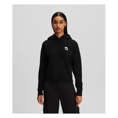 Mikina karl lagerfeld ikonik 2.0 patch hoodie black