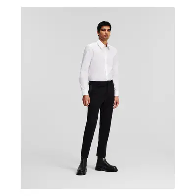 Kalhoty karl lagerfeld classic fit punto pants black