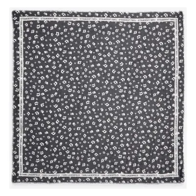 Šátek karl lagerfeld k/ikonik 2.0 choup aop scarf black/white