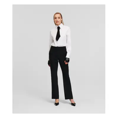 Kalhoty karl lagerfeld tailored pants black