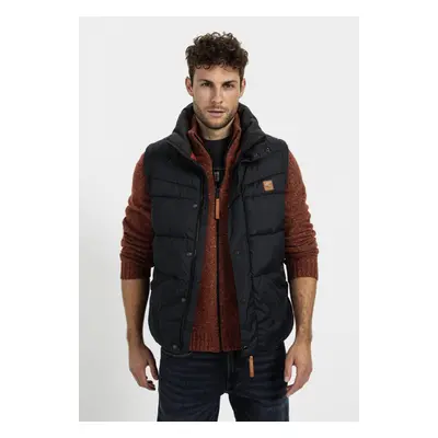 Vesta camel active vest night blue check