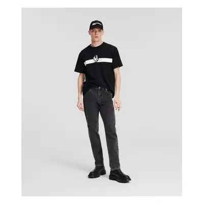 Džíny karl lagerfeld jeans klj slim bandana pkt denim stone black