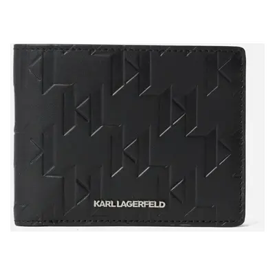 Peněženka karl lagerfeld k/loom lea bifold black