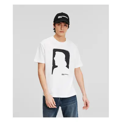 Tričko karl lagerfeld jeans klj regular karl sslv tee white