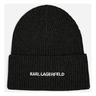 Čepice karl lagerfeld k/essential beanie black