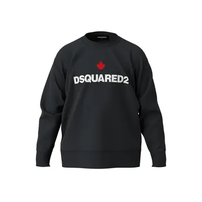 Mikina dsquared slouch fit sweaters black