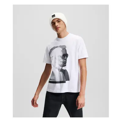 Tričko karl lagerfeld jeans klj regular sslv karl tee white