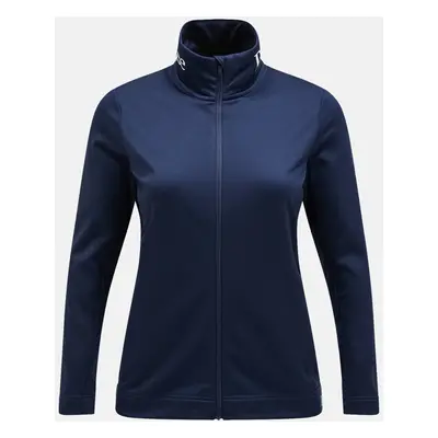 Mikina peak performance w rider tech zip jacket blue shadow