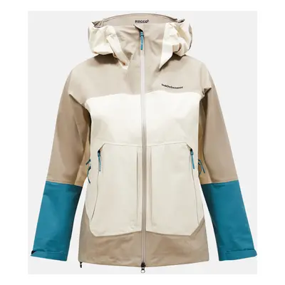 Bunda peak performance w vislight gore-tex c-knit jacket avid beige