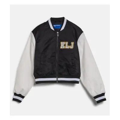 Bunda karl lagerfeld jeans klj logo bomber black/white